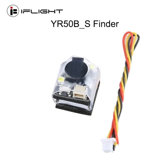IFlight YR50B _ S Finder Buzzer 100dB BB Anneau LED Lumière Alarme 100 Décibels Programmable BF F7 pour FPV Dron